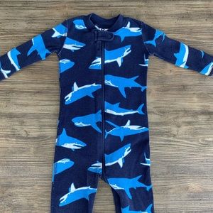 Hanna Andersson Baby Zip Sleeper Shark 18-24mo